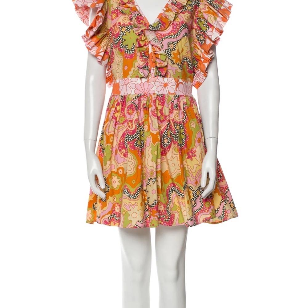 CeliaB Multicolor Floral Dress with Ruffle Details